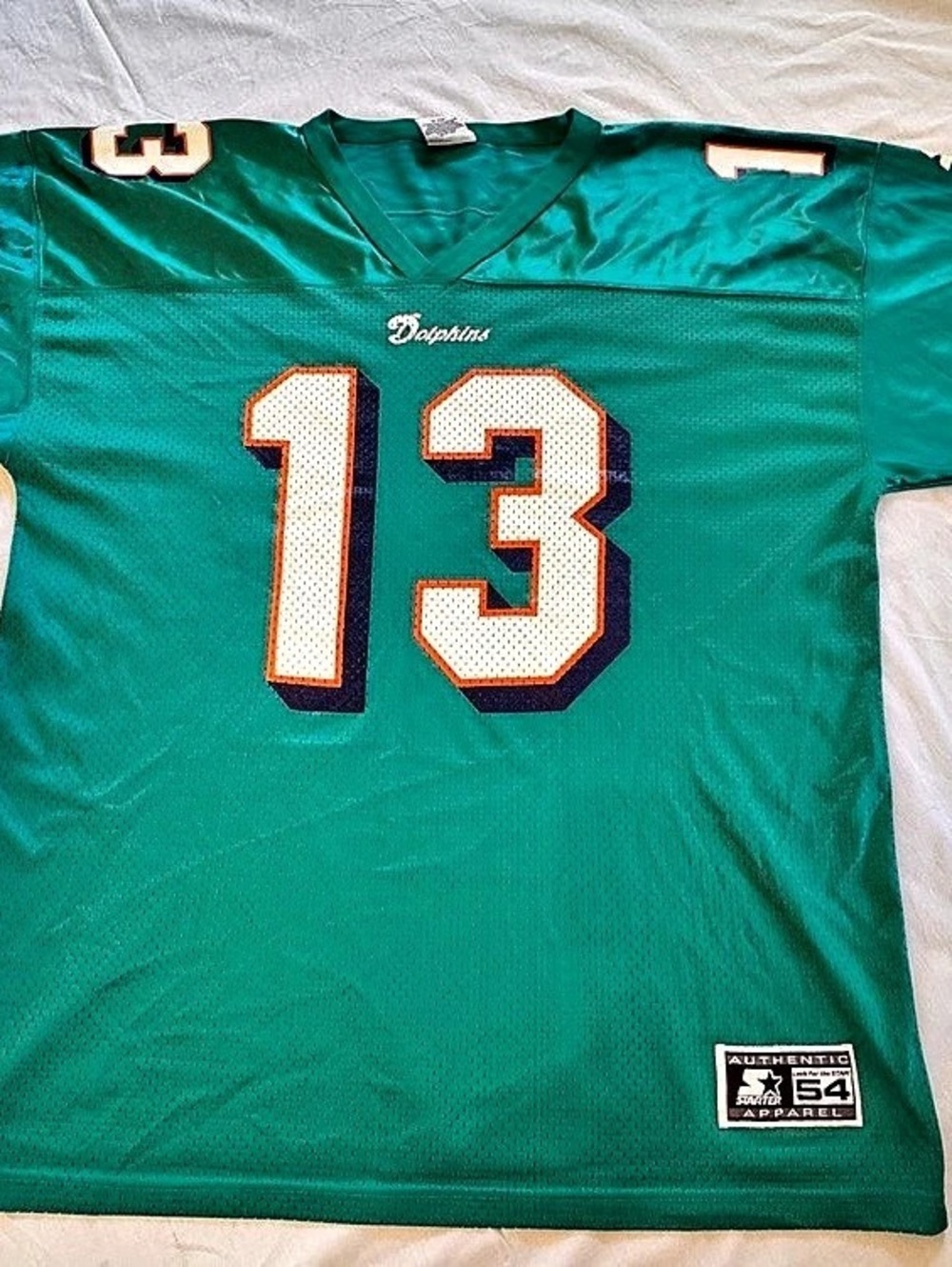 Vintage 1995 Starter Dan Marino #13 Miami Dolphins Jersey 54 XXL Made USA